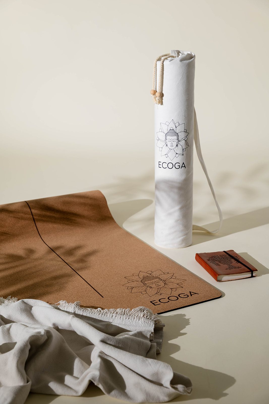 Ecoga mat with canvas bag and carry strap