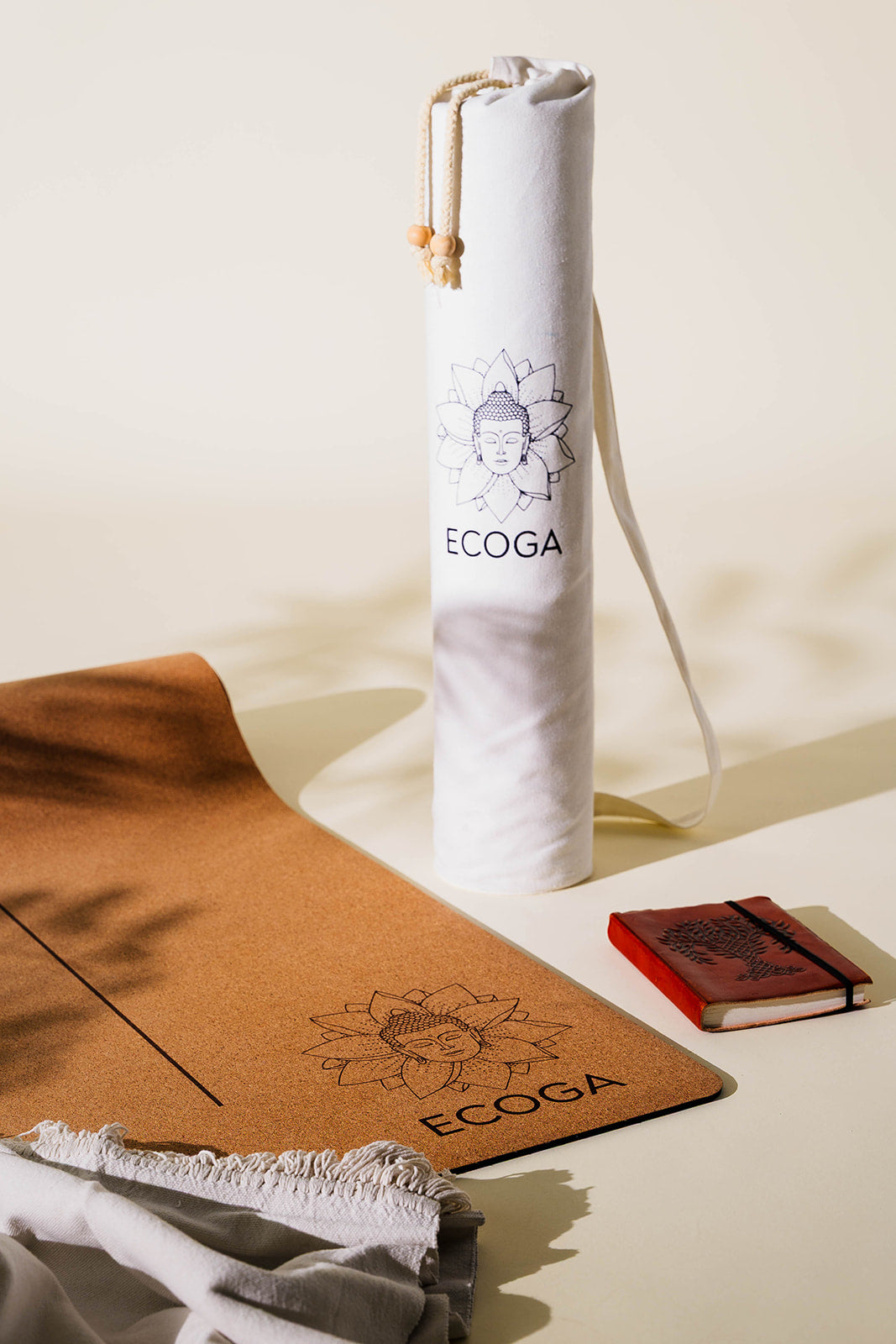 Ecoga mat with canvas bag and carry strap